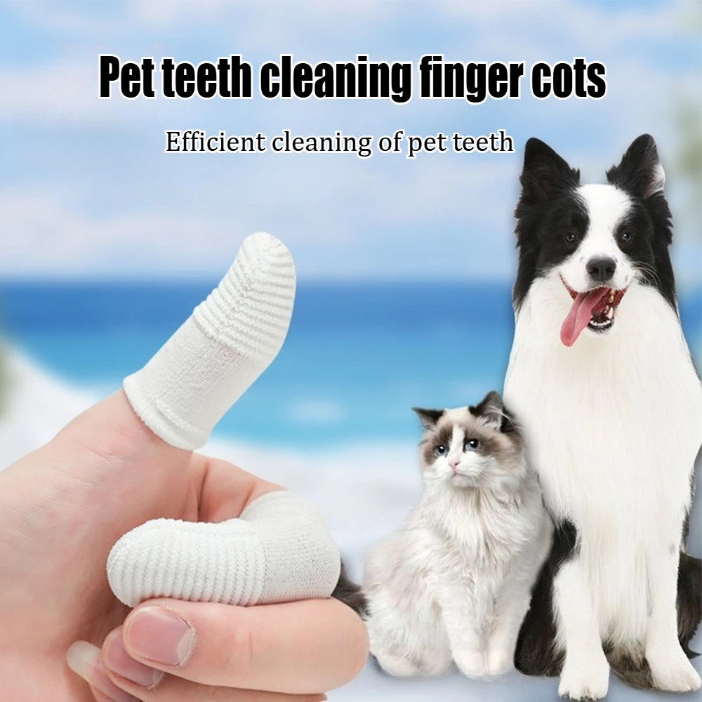 Pet Finger Toothbrush Cots – Cat & Dog Dental Cleaning Brush