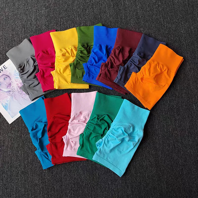 Women's High-Waist Yoga Shorts – Breathable Workout & Running Shorts