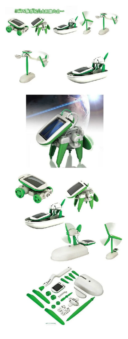 6-in-1 Solar Power Robot Kit – DIY Science Toy for Kids