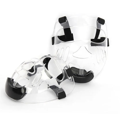 Taekwondo Face Shield Head Guard – Clear Protective Mask for Adults & Kids