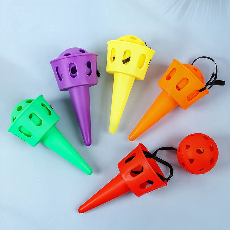Catch Ball Cone Game Set – Kids Outdoor Throwing & Catching Toy
