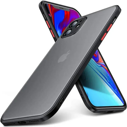Shockproof Armor Matte Case Iphone 16 15 14 Plus 13 11 12 Pro Max Luxury Silicone Bumper Clear Hard