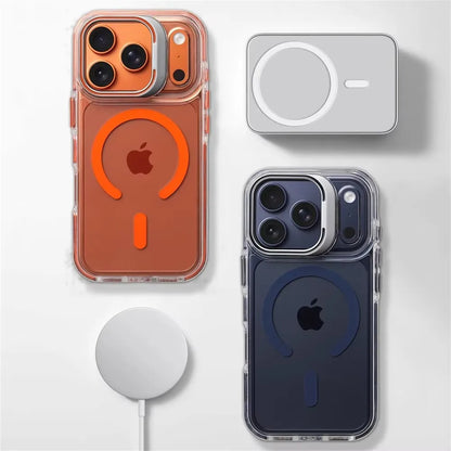 Luxury Magnetic Shockproof Clear Bumper Case Iphone 17 Pro Max Air 16 15 14 13 12 Plus Magsafe Lens