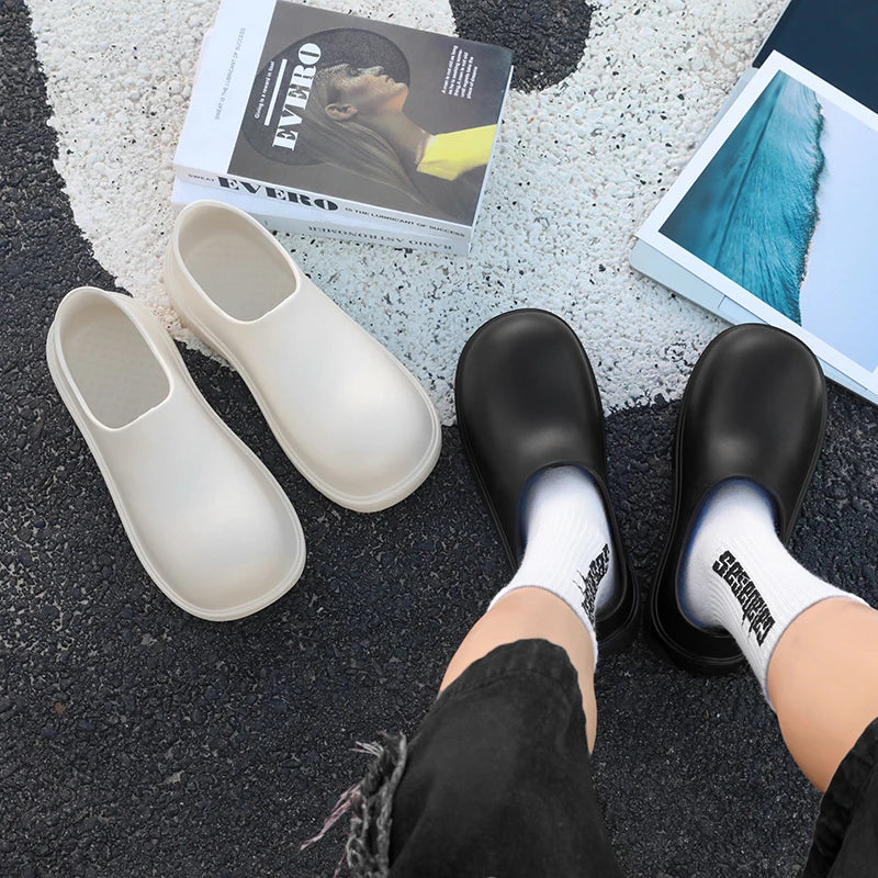 EVA Slip-On Clogs with Fleece Lining – Unisex Waterproof Shoes