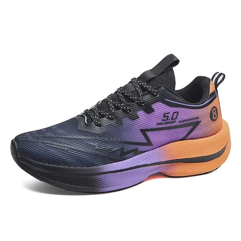 Carbon Plate Running Shoes – Soft Cushion Shock-Absorbing Unisex Sneakers