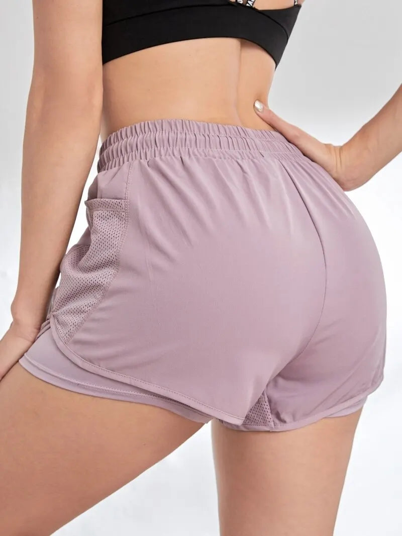 2-in-1 Women's Running Shorts with Pockets & Built-In Liner