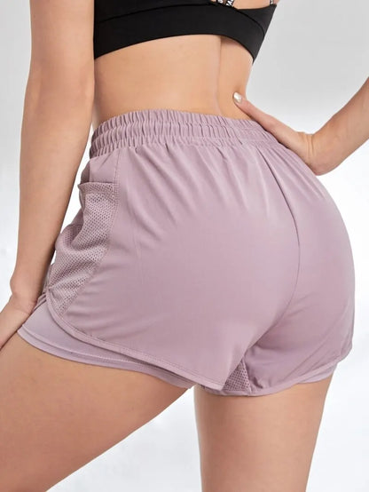 2-in-1 Women's Running Shorts with Pockets & Built-In Liner