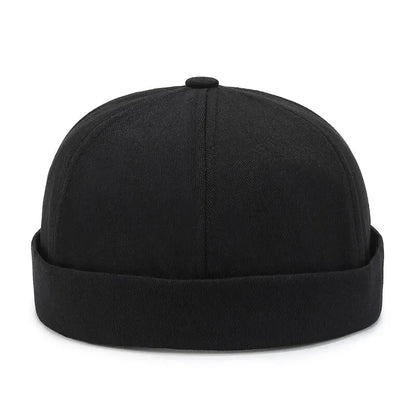 Docker Brimless Beanie Hat – Korean Streetwear Rolled Cap for Men & Women