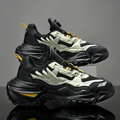 Men's Chunky Sneakers – Air Cushion Sole, Breathable Casual Running Shoes