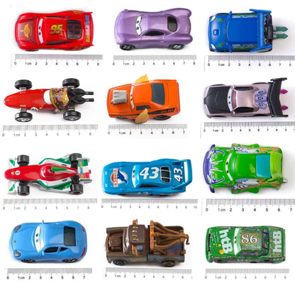 Pixar Cars Die-Cast Metal Model Cars – Lightning McQueen & Friends
