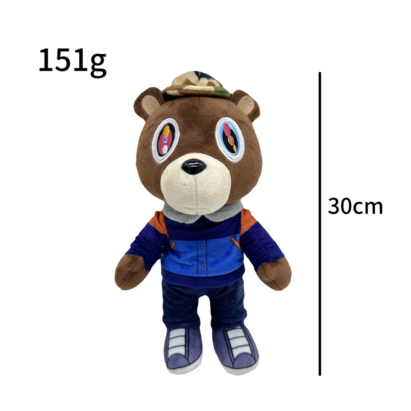 Graduation Bear Plush Toy – Kawaii Dropout Bear Stuffed Animal Doll