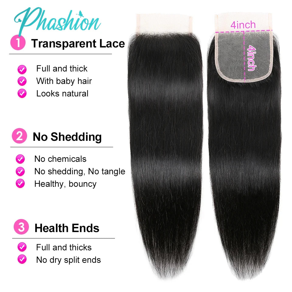 Lace Closure & Frontal Human Hair – Straight & Body Wave