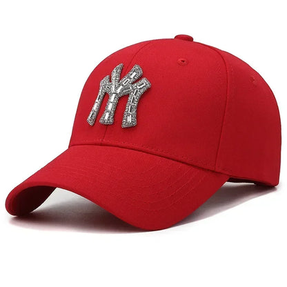 Rhinestone Baseball Cap – Women's Casual Adjustable Hat