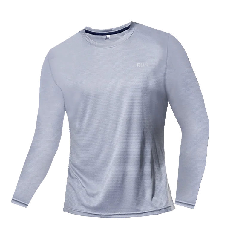Men's Long Sleeve Quick-Dry Running Shirt for Gym & Sports