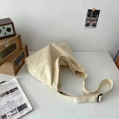 Large Capacity Retro Canvas Messenger Bag – Unisex