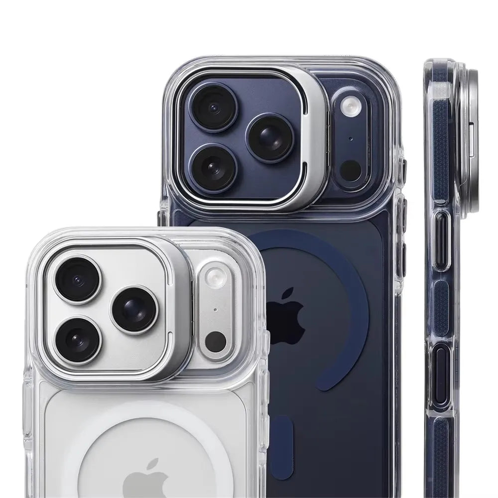 Luxury Magnetic Shockproof Clear Bumper Case Iphone 17 Pro Max Air 16 15 14 13 12 Plus Magsafe Lens