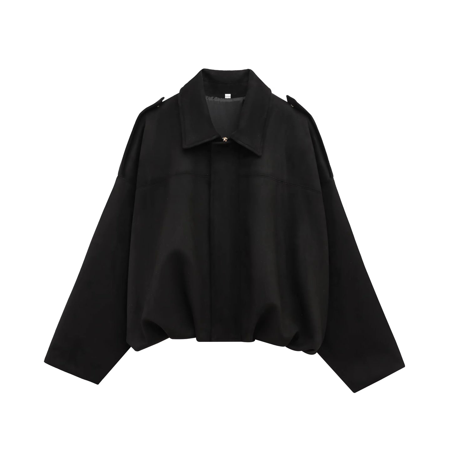 Women's Oversized Suede Texture Batwing Coat