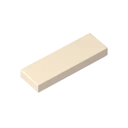 GoBricks 1x3 Tile Building Block – Compatible with LEGO 63864 (GDS-562)