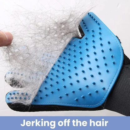 Pet Grooming Glove – Hair Remover & Massage Brush for Dogs & Cats