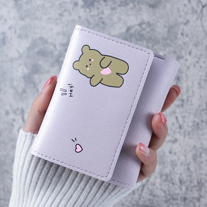 Cute Cartoon Small Wallet for Women – Card Holder Coin Purse