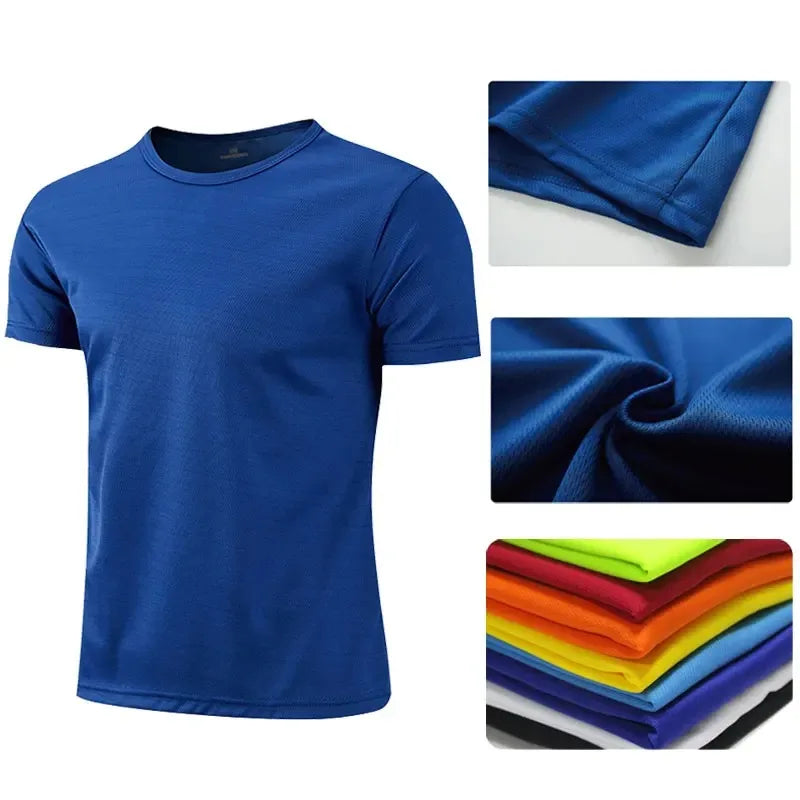 Men's Quick-Dry Sports T-Shirt – Running & Soccer Jersey