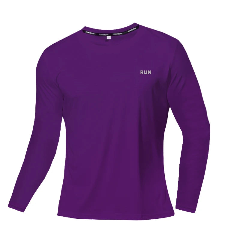 Men's Quick Dry Long Sleeve Gym Shirt – Running & Fitness Top