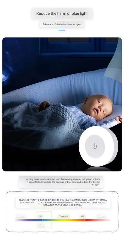 Energy Saving Led Touch Sensor Night Lights Usb Rechargeable Magnetic Wall Light Room Aisle Bedroom