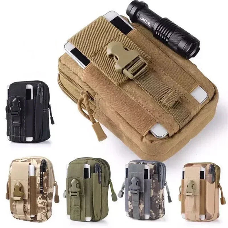 Tactical Molle Waist Bag Phone Pouch Belt Fanny Pack