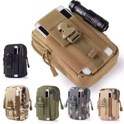 Tactical Molle Waist Bag Phone Pouch Belt Fanny Pack