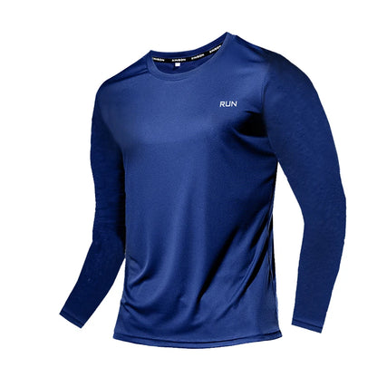 Men's Quick Dry Long Sleeve Gym Shirt – Running & Fitness Top