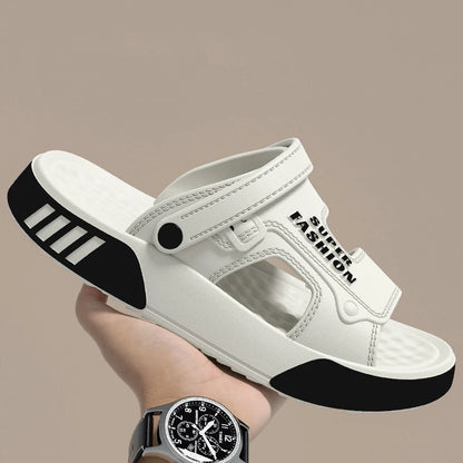 Men Slippers Summer Eva Soft-Soled Platform Slides Sandals Indoor Outdoor Walking Beach Shoes Flip