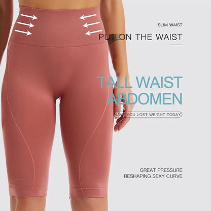 Seamless Push-Up Yoga Shorts for Women – Tummy Control Gym Wear