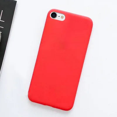 Case Iphone 7 8 Se 2020 2022 Shockproof Tpu Liquid Silicone Protective Phone Back Cover Soft - Soft