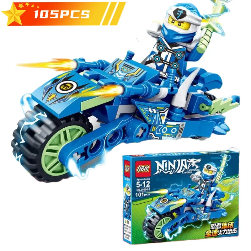 Ninja Dragon Building Blocks Set – Mini Action Figure Toy