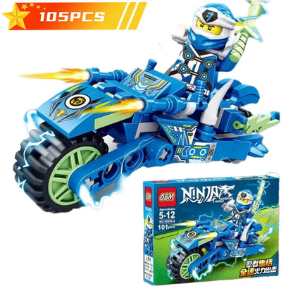 Ninja Dragon Building Blocks Set – Mini Action Figure Toy