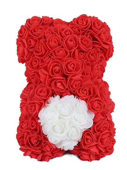 1pc 25m Artificial Flower Eternal Rose Teddy Bear Mom Mother S Day Birthday Valentine Anniversary