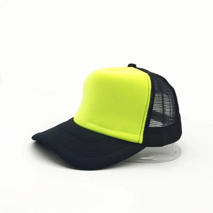 Custom Logo Mesh Trucker Hat – 5-Panel Snapback Baseball Cap for Men & Women