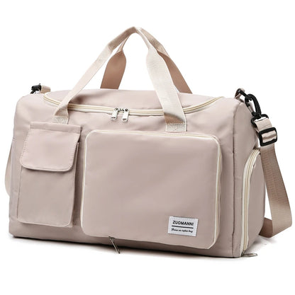 Weekender Duffle Bag with Shoe Compartment – Large Travel Bag