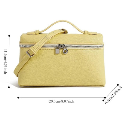 Mini Lychee Grain Leather Crossbody Bag for Women