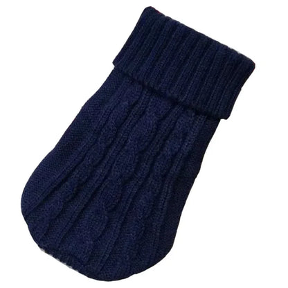 Knitted Dog Sweater – Winter Pet Clothes for Small & Medium Dogs