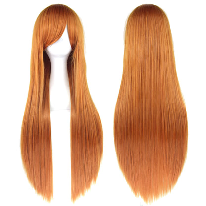 32 Inch Long Straight Synthetic Wig – Cosplay & Party, 36 Colors