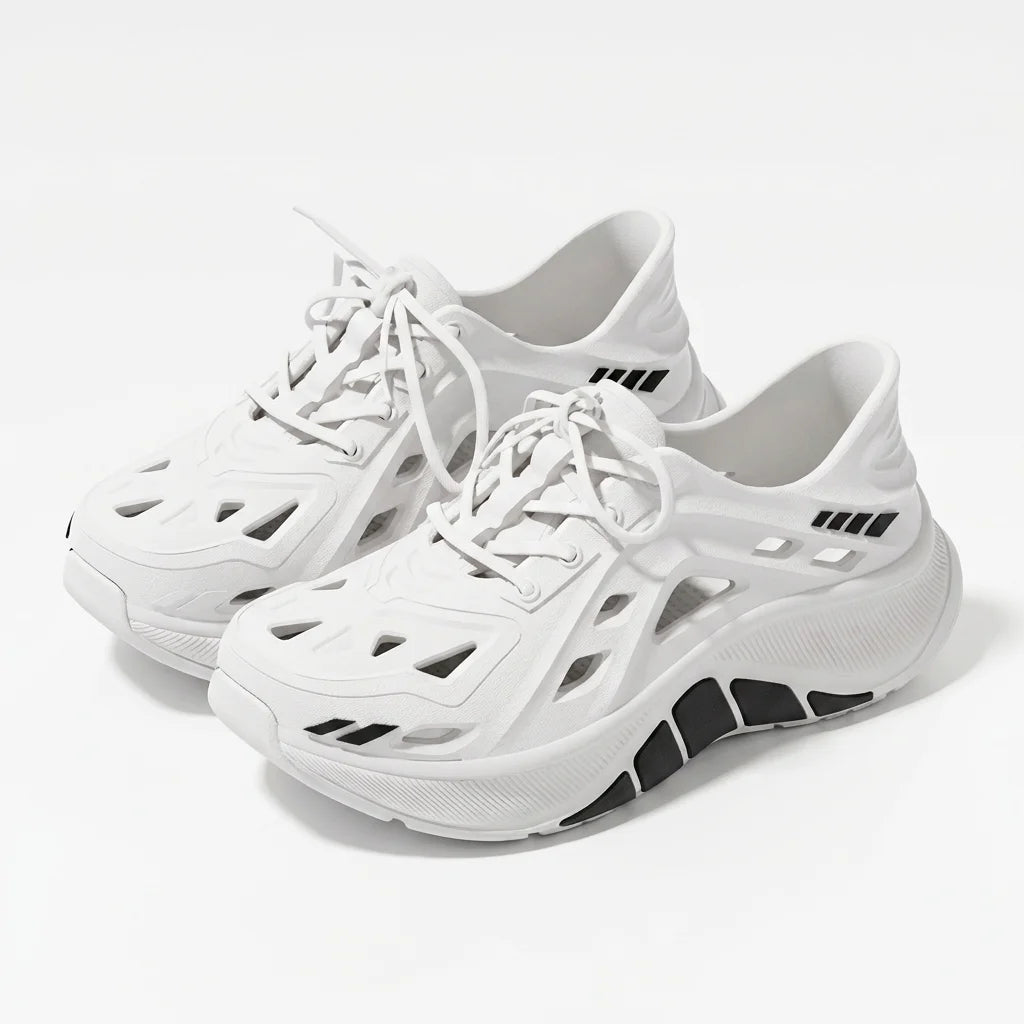 Men's Hollow Clog Sneakers – Non-Slip Outdoor Beach Garden Shoes