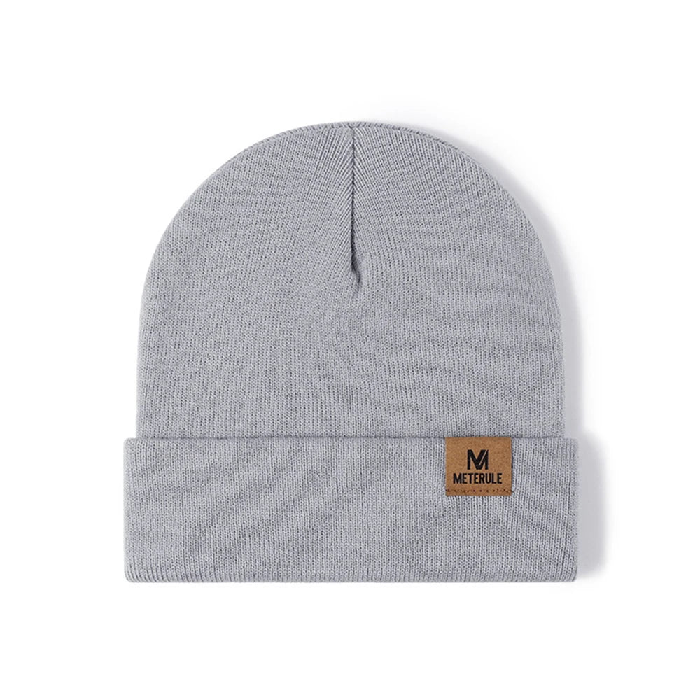 Winter Knit Cuffed Beanie – Warm Unisex Ski Hat