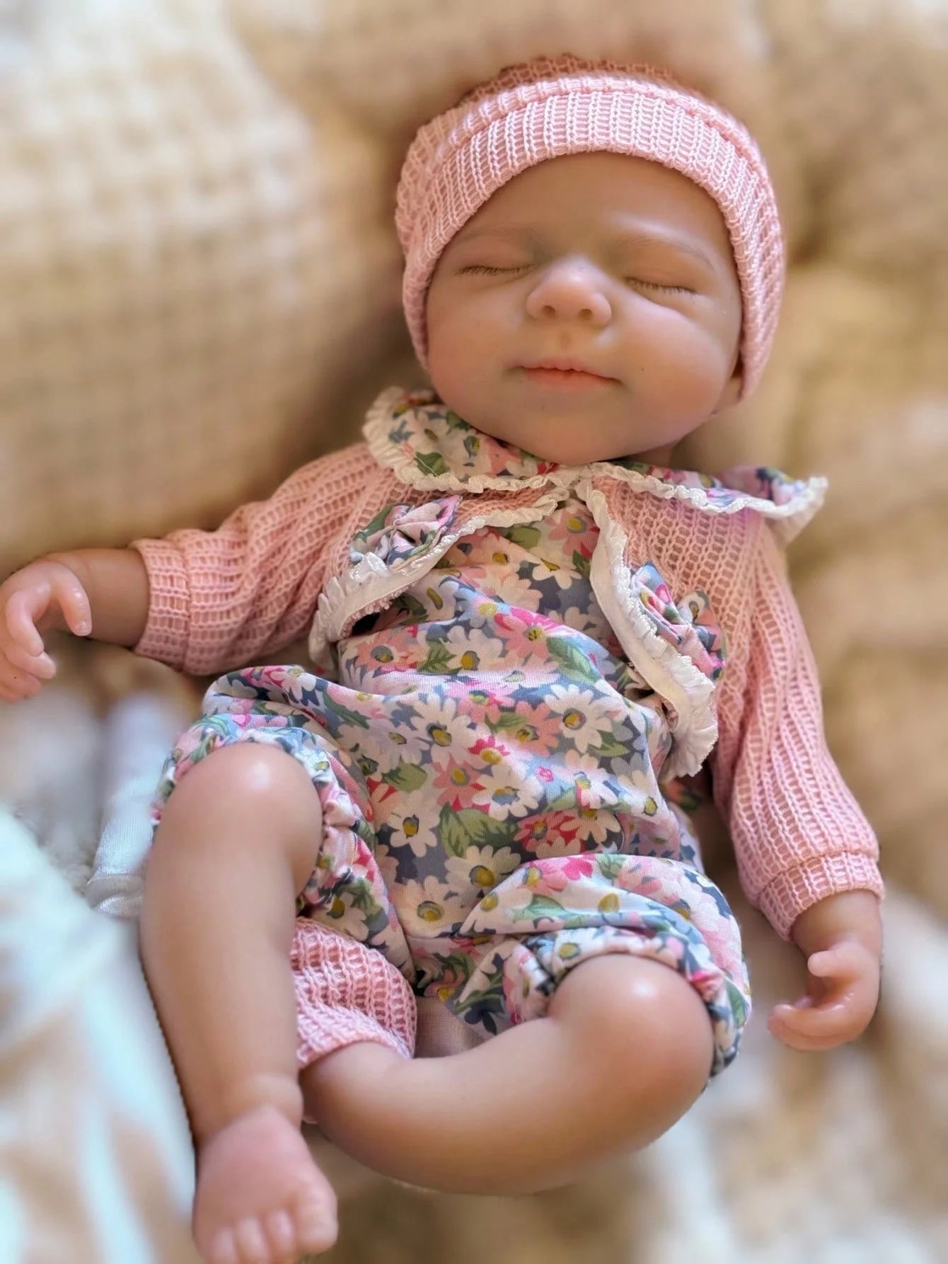 Pascale 13 Inch Soft Silicone Reborn Baby Doll – Handmade Newborn Girl