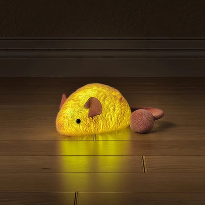 Luminous Interactive Mouse Cat Toy – Plush Glowing Mice for Indoor Cats