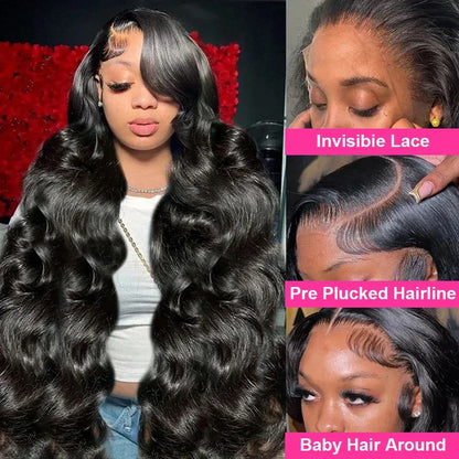 Raw Peruvian Body Wave Lace Front Wig – 250 Density Human Hair