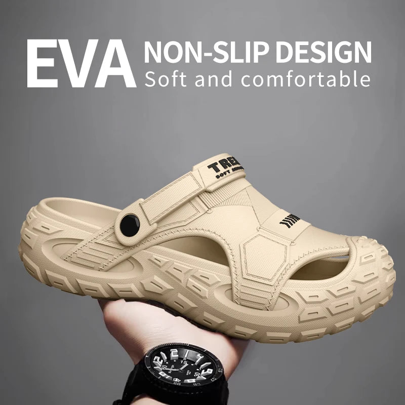 Eva Sandals Men Summer Thick Soft Soled Outdoor Wear - Soft Thick