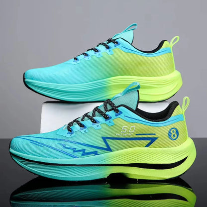 Carbon Plate Running Shoes – Soft Cushion Shock-Absorbing Unisex Sneakers