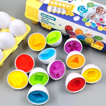 Montessori Smart Eggs Educational Toy for Toddlers 1-3