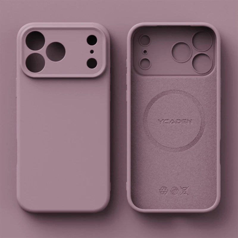 Original Liquid Silicone Magnetic Phone Case Iphone 17 16 15 14 13 12 Pro Max Plus Air Magsafe